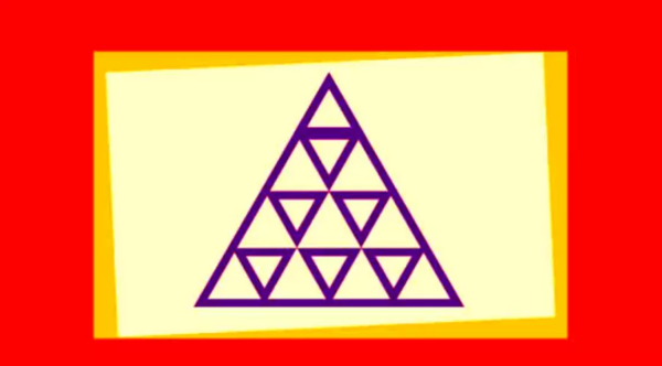 معمای ریاضی جالب؛ آیا می توانید همانند نابغه ها تعداد مثلث های این تصویر را در 40 ثانیه بشمارید؟