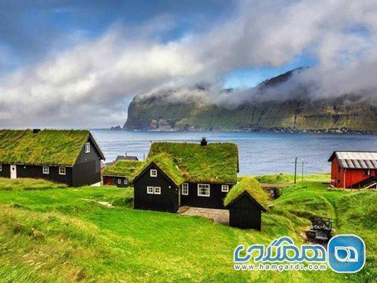 خانه های سبز اسکاندیناوی ، خانه هایی با چمن های سبز خانه های سبز اسکاندیناوی ، خانه هایی با چمن های سبز