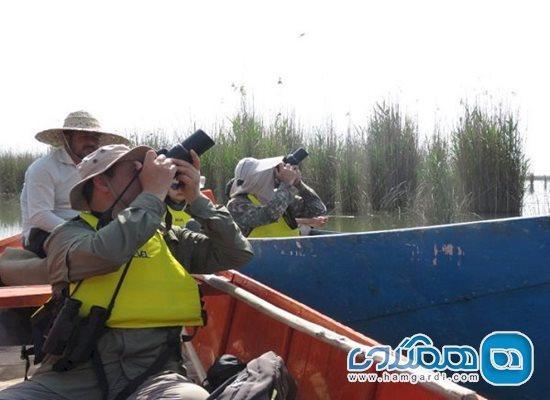 دومین گشت پرنده نگری در تالاب شادگان در نوروز برگزار شد دومین گشت پرنده نگری در تالاب شادگان در نوروز برگزار گردید